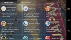 Além disso, a Sony fornece muito aplicativos para fotos e promete continuar a adicionar novos.