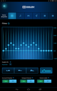 A função de som Dolby pode ser ativada para produzir um melhor som estéreo.