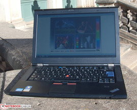 T420s sob a luz direta do sol