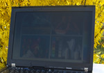 O Thinkpad T400 em ambiente externo