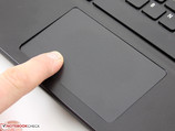 ClickPad: deslocamento curto e precisa de um pouco de força, ...