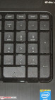 Um teclado numérico está instalado.