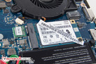 O drive Toshiba mSATA oferece uma capacidade de 256 MB.