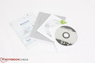Guia de início rápido, manual de serviços, controladores e um disco de instalação Windows 8