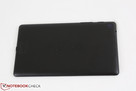 Traseira mate preta, similar em cor ao Nexus 7 original