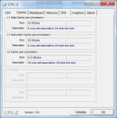 System info CPUZ Cache