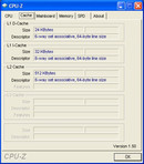 Informação de sistema CPUZ Cache