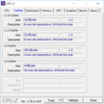 System info CPU-Z Cache