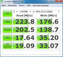 Resultado CrystalDiskMark