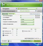 Picture: with Acer ePower Management you have all energy options under controll.