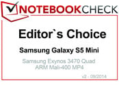 Editor's Choice in September 2014: Samsung Galaxy S5 Mini