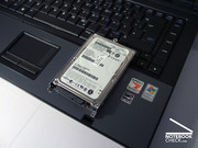 O portátil analisado vinha com um disco de 160GB.