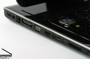 Como outros notebooks multimídia o HDX9320EG tem muitas interfaces.
