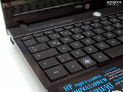 ... mas o HP 4310s oferece um teclado bastante generoso.
