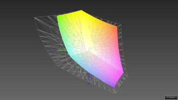 Color space coverage Adobe RGB (iProfiler; 62.18 %)