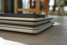 From top to bottom: iPhone 5, iPad Air, iPad 3, MacBook Pro 13 (2013).
