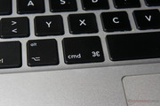Rotulação pouco comum do teclado para os usuários Windows.