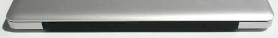 Lado traseiro: WLAN e antena BT atrás de uma cobertura escura de plástico