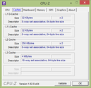 System info CPUZ Cache