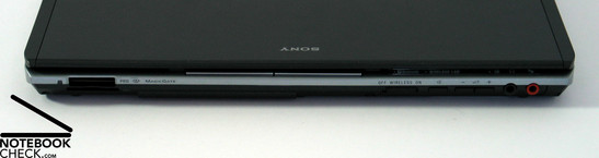 Sony Vaio VGN-TX5XN Interfaces