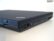 O W700 oferece uma fila de possibilidades de conexão diretamente no portátil.