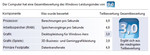 Windows Performance Index Windows Performance Index