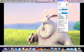 Big Buck Bunny 1080p VLC – uso de CPU muito maior