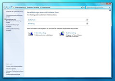 The maintenance center on Windows 7 is well structured and offers a relatively good range of options