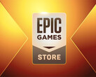 No momento, cinco jogos estão disponíveis para download gratuito na Epic Games Store, com o logotipo na foto.