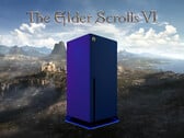 Banner de The Elder Scrolls 6 com o console Xbox em destaque