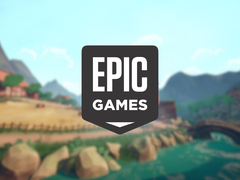 Uma captura de tela no jogo com o logotipo da Epic Games na parte superior.