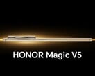 O Honor Magic V5 será 0,1 mm mais fino que o Oppo Find N5. (Fonte da imagem: Honor)