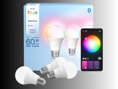 As lâmpadas inteligentes Philips Hue Essential de 60 watts são mostradas (Fonte da imagem: Signify-Philips Hue PR)