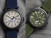 Os modelos Peanuts x Timex Expedition Acadia TW2Y84600 e TW2Y84700.