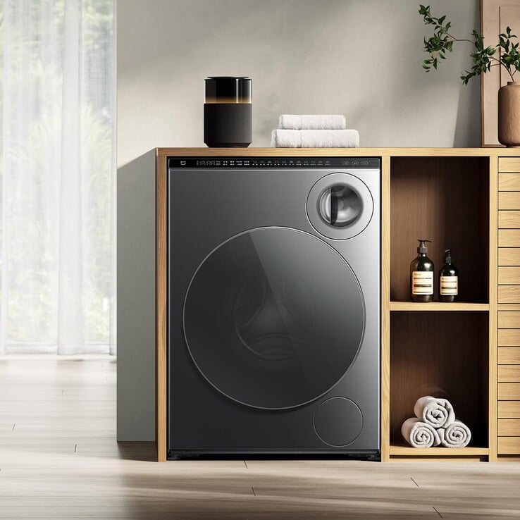 A máquina de lavar roupa Xiaomi Mijia Dual Zone Drum 10kg (Fonte da imagem: Xiaomi)