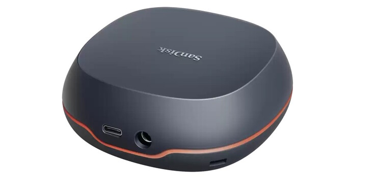 O DeskDrive requer duas conexões de cabo - uma para a fonte de alimentação e outra para o PC.