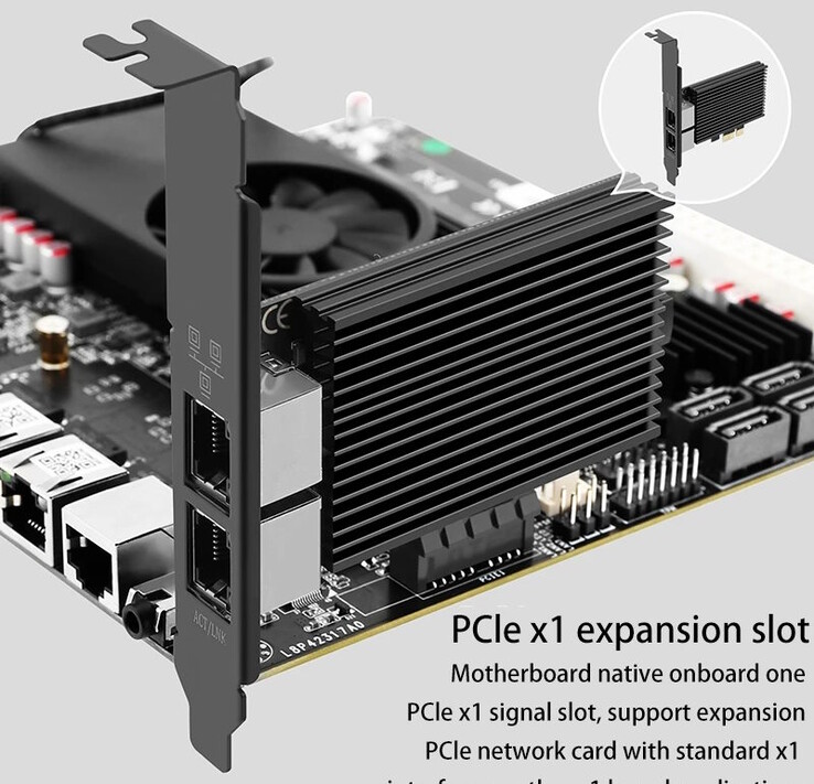 Uma porta PCIe pode ser usada.