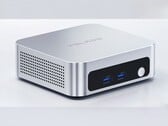 A imagem mostra uma foto do mini PC Peladn WO5 304 na cor prata 