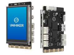 O Unihiker é um SBC compacto com uma tela colorida integrada. (Fonte da imagem: DFRobot)
