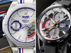 Da direita para a esquerda (na foto) - Casio Edifice EFS-S641TMS-1A e ECB-S10NIS-7AJR Heritage Edition. (Fonte da imagem: Casio)
