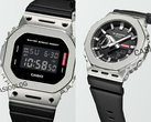 Da esquerda para a direita (foto), o Casio G-Shock GM-5600M-1 e o GM-2100M-1A. (Fonte da imagem: Casioblog)