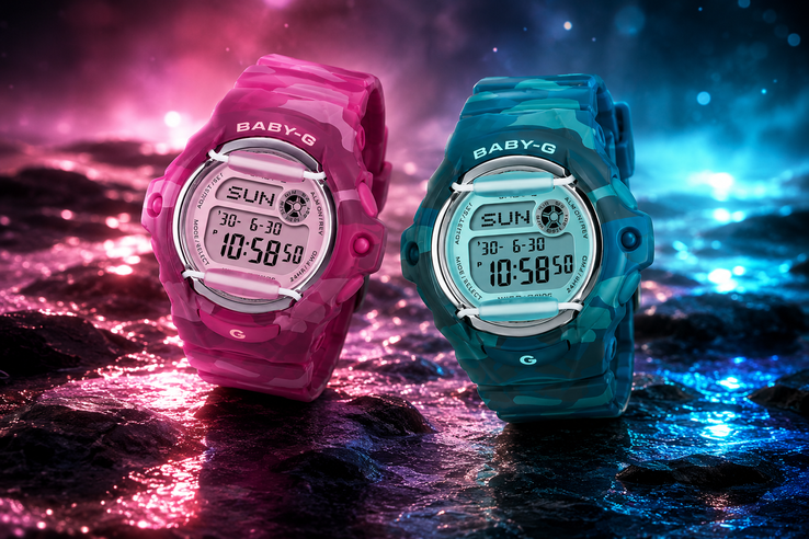 O Casio BG-169CM-2 e o BG-169CM-4 (da esquerda para a direita)