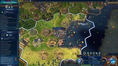 Uma visão geral detalhada da cidade, mostrando a profundidade que o Civilization 6 tem a oferecer aos jogadores como um jogo de estratégia baseado em turnos