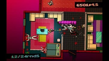 Na imagem: uma captura de tela do jogo Hotline Miami.