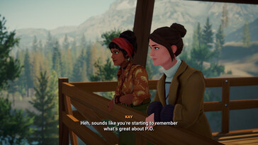 Uma imagem mostrando uma conversa em Lake.