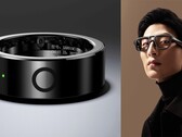 O MYVU Smart Ring da Meizu apresenta um design atraente com logotipo e LED. (Fonte da imagem: Meizu)