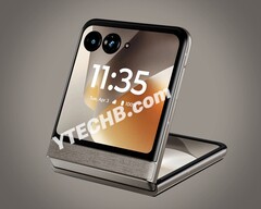 O Motorola Razr 70 aparentemente adota em grande parte o design de seu antecessor.