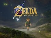 Link do remake de Zelda: Ocarina of Time explorando Hyrule