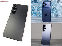 Sony Xperia, Apple iPhone e Samsung Galaxy são os carros-chefe que representam as marcas que desenvolvem sensores de câmera LOFIC. (Fonte da imagem: Notebookcheck)