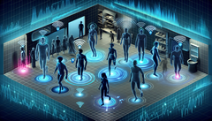 O WhoFi pode identificar pessoas em uma área Wi-Fi com uma precisão de 95,5%. (fonte da imagem: DallE3)